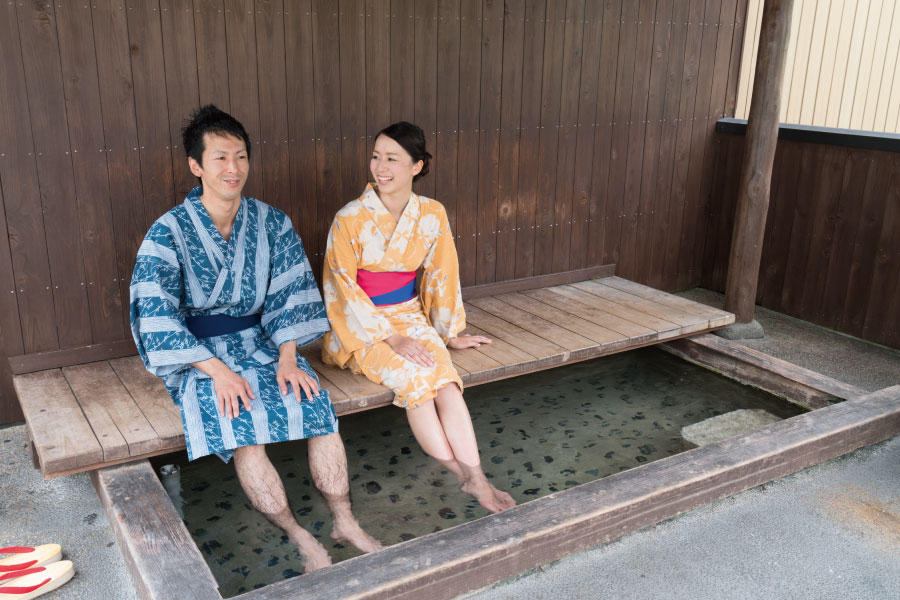 足湯　鷺の足湯