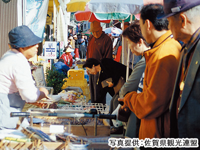 呼子の朝市